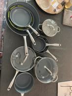 Greenpan pannenset, Huis en Inrichting, Keuken | Potten en Pannen, Gebruikt, Keramische plaat, Aluminium, Pannenset