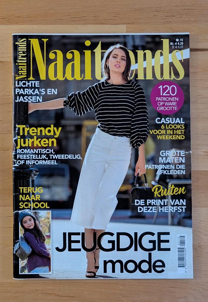Naaitrends nr 11 december 2019 parka's, jassen, Hobby en Vrije tijd, Kledingpatronen, Zo goed als nieuw, Vrouw, Overige merken