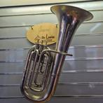 King Saxhoorn, Muziek en Instrumenten, Blaasinstrumenten | Hoorns, Ophalen of Verzenden, Gebruikt, Bes-hoorn, Met koffer