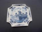 delfts blauw wandbord molen en huis, Antiek en Kunst, Ophalen of Verzenden