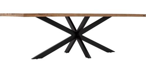 Spinpoot, metaal, zwart gepoedercoat nieuw in doos, Huis en Inrichting, Tafelonderdelen, Nieuw, Tafelpoot, 150 tot 200 cm, 50 tot 100 cm
