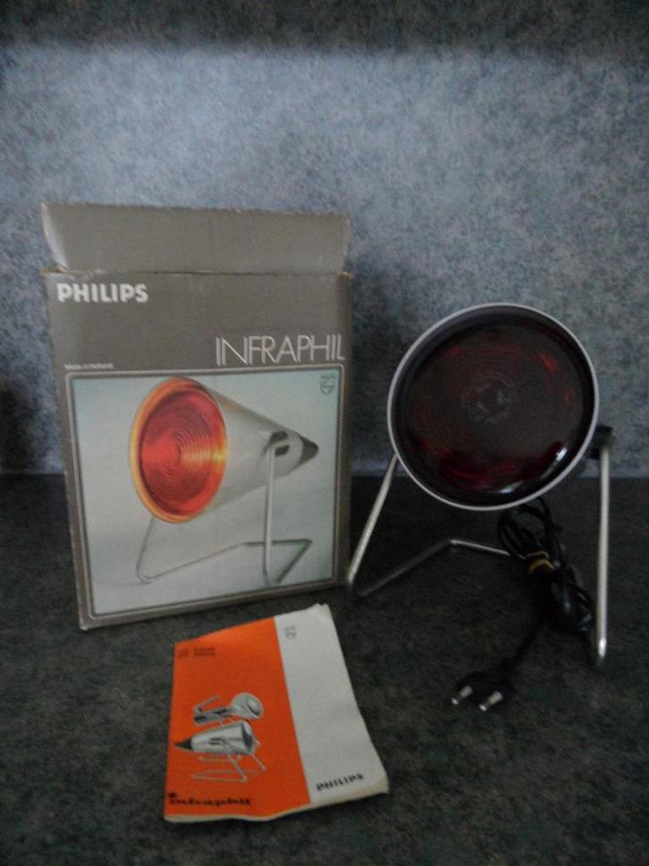 Philips Infraphil infraroodlamp - warmtelamp - jaren 70, Witgoed en Apparatuur, Persoonlijke-verzorgingsapparatuur, Zo goed als nieuw