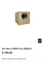 Nieuwe Air-fan in MDF kist 250m3, Nieuw, Ophalen of Verzenden