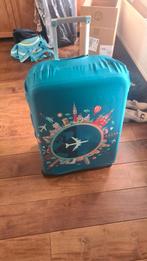 Koffer hoes spandex voor koffers vanaf 80 cm, Ophalen, Hard kunststof, 45 tot 55 cm, Nieuw