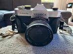 Yashica TL Electro + accessoires - Werkend!, Audio, Tv en Foto, Fotocamera's Analoog, Ophalen of Verzenden, Gebruikt, Spiegelreflex