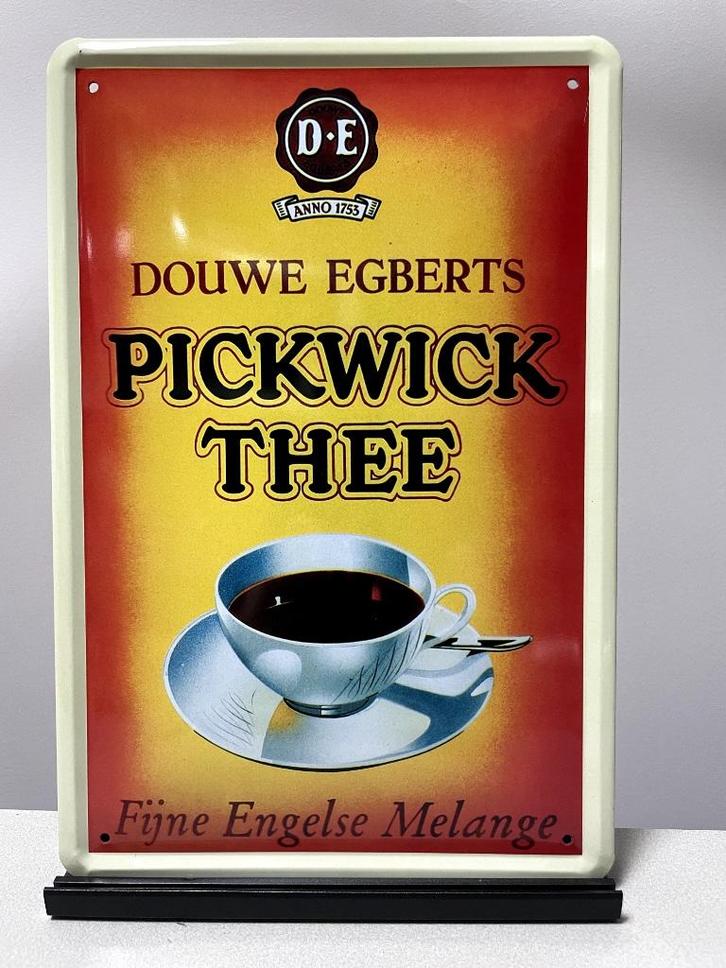 Pickwick thee metalen reclamebord (Old Look), Verzamelen, Merken en Reclamevoorwerpen, Nieuw, Reclamebord, Ophalen of Verzenden