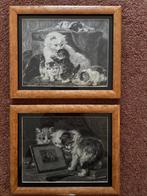 Oude prenten van Henriëtte Ronner-Knip, Ophalen, Gebruikt, Voor 1940, Dier