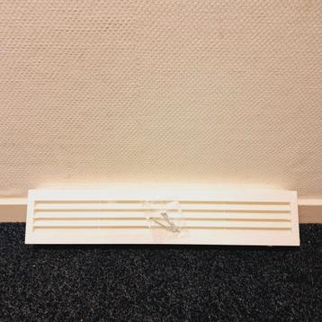 Nieuw: Weckx Badkamerrooster / Deurventilatierooster (Wit) beschikbaar voor biedingen