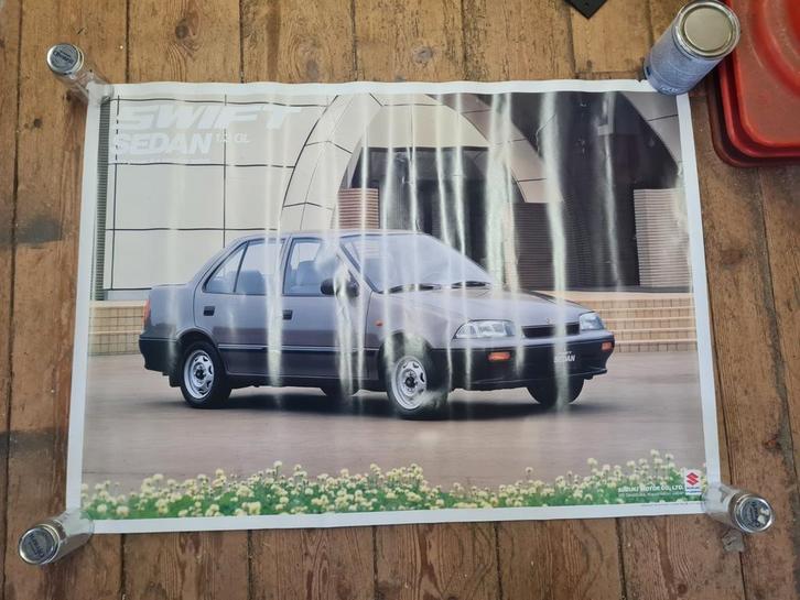 Suzuki Swift Sedan 1.3 GL Poster, Verzamelen, Posters, Gebruikt, Ophalen of Verzenden