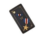 US WWII Cased Slot Brooch Silver Star Medal, Ophalen of Verzenden, Landmacht, Amerika, Lintje, Medaille of Wings