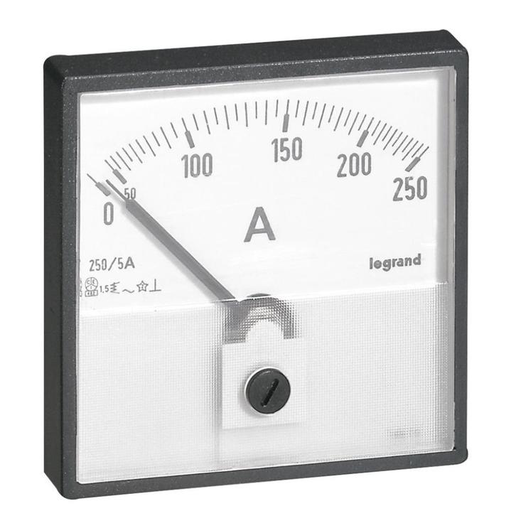 Legrand 014601 Inbouw Ampèremeter voor indirecte meting, Doe-het-zelf en Verbouw, Elektra en Kabels, Nieuw, Overige typen, Ophalen of Verzenden