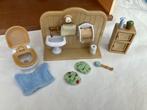 Sylvanian wc toilet setje met badslippers, Ophalen of Verzenden, Zo goed als nieuw, Poppenhuis