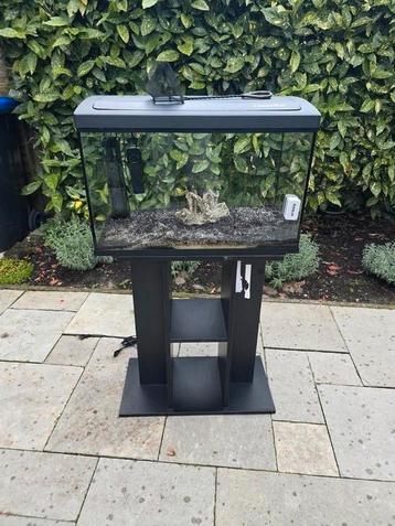 Compleet Aquarium met onderkast en toebehorene beschikbaar voor biedingen