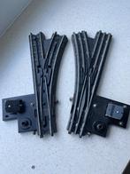 Trix Express 20/28 Elektrische wissels L en R, Gebruikt, Gelijkstroom, Trix, Rails