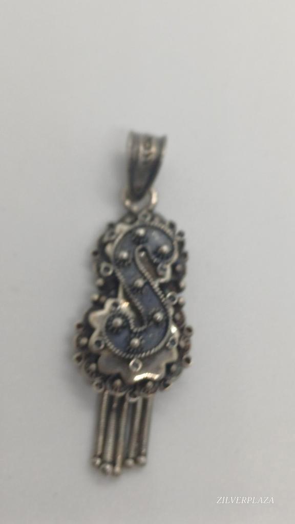 Antieke Zilveren Mutsenbel Hanger, Sieraden, Tassen en Uiterlijk, Kettinghangers, Zilver, Zilver, Overige voorstellingen, Ophalen of Verzenden