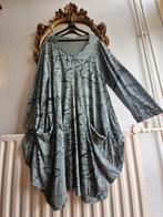 Als nieuw! Made in italy groen met zwarte builen ballon jurk, Made in Italy, Jurk, Ophalen of Verzenden, Zo goed als nieuw