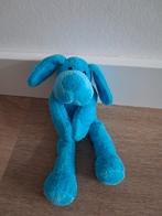 Knuffel Hema hond blauw magneten poten K9797, Ophalen of Verzenden, Zo goed als nieuw, Hond