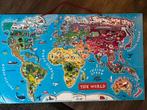 Magnetische Wereld kaart wereldkaart jonad magneet puzzel, Ophalen, Meer dan 50 stukjes, Zo goed als nieuw, 6 jaar of ouder