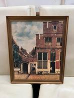 “Het Straatje” 1658 Reproductie van Johannes Vermeer + Lijst, Antiek en Kunst, Ophalen of Verzenden