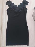 Zwarte suède jurk met kant - Maat L, Zwart, Maat 42/44 (L), Ophalen of Verzenden, Onbekend