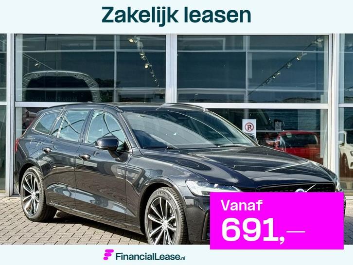 Volvo V60 T6 398PK Recharge Plus Dark| Adap.Cruise| 360Camer, Auto's, Volvo, Bedrijf, Lease, Financial lease, V60, ABS, Achteruitrijcamera