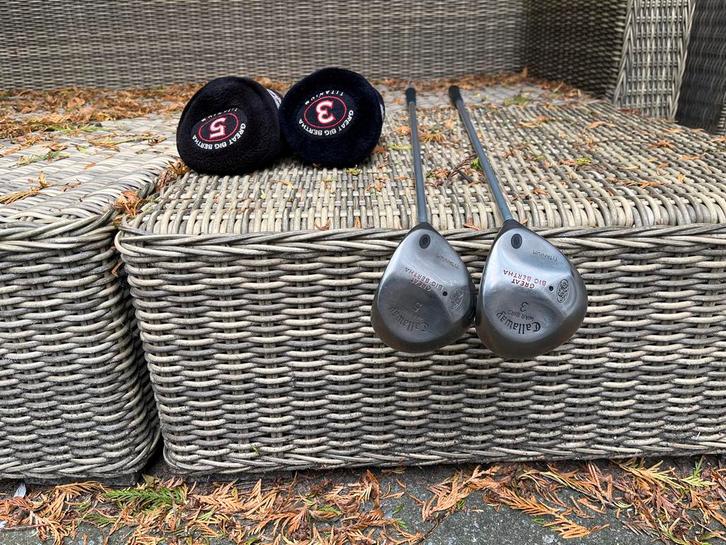 Callaway Warbird Titanium Houten 3 & 5 regular flex, Sport en Fitness, Golf, Gebruikt, Club, Callaway, Ophalen of Verzenden