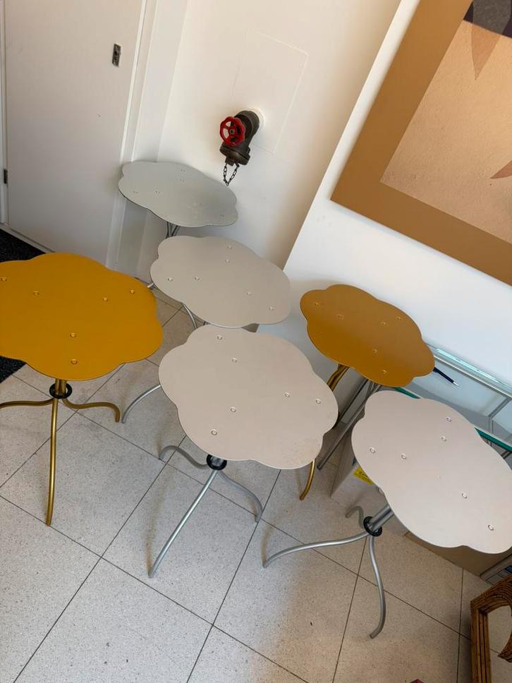 Zanotta design bijzettafels “Cipango” – Emaf Progetti, Huis en Inrichting, Tafels | Sidetables, Zo goed als nieuw, 25 tot 50 cm