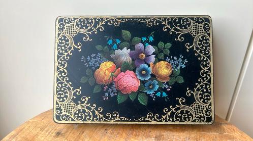 Vintage blik, Barringer Wallis and Manners, bloemen, Verzamelen, Blikken, Ophalen of Verzenden