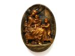 Reliëf plaquette Madonna met de stoel nar Rafaëllo Rafaël, Ophalen of Verzenden