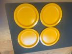 Set van 4 Rösti Mepal Melamine Borden - Oranje/Geel, Ophalen of Verzenden, Gebruikt