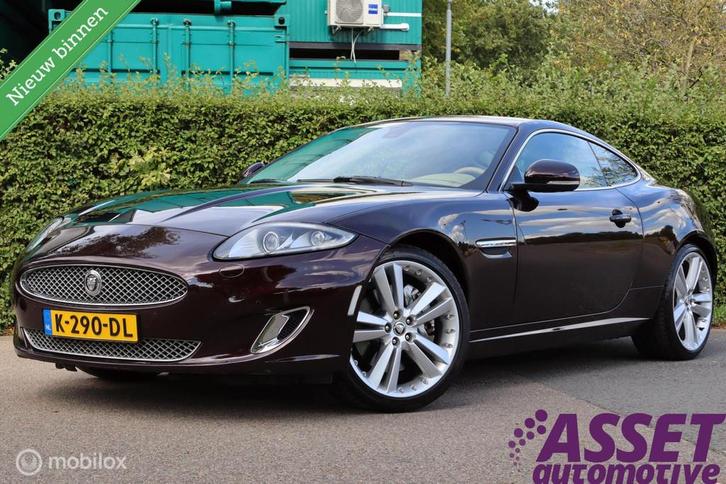Facelift Jaguar XK 5.0 V8 aut Coupé | Caviar Pearl | 20 inc, Auto's, Jaguar, Bedrijf, Te koop, XK, ABS, Achteruitrijcamera, Airbags