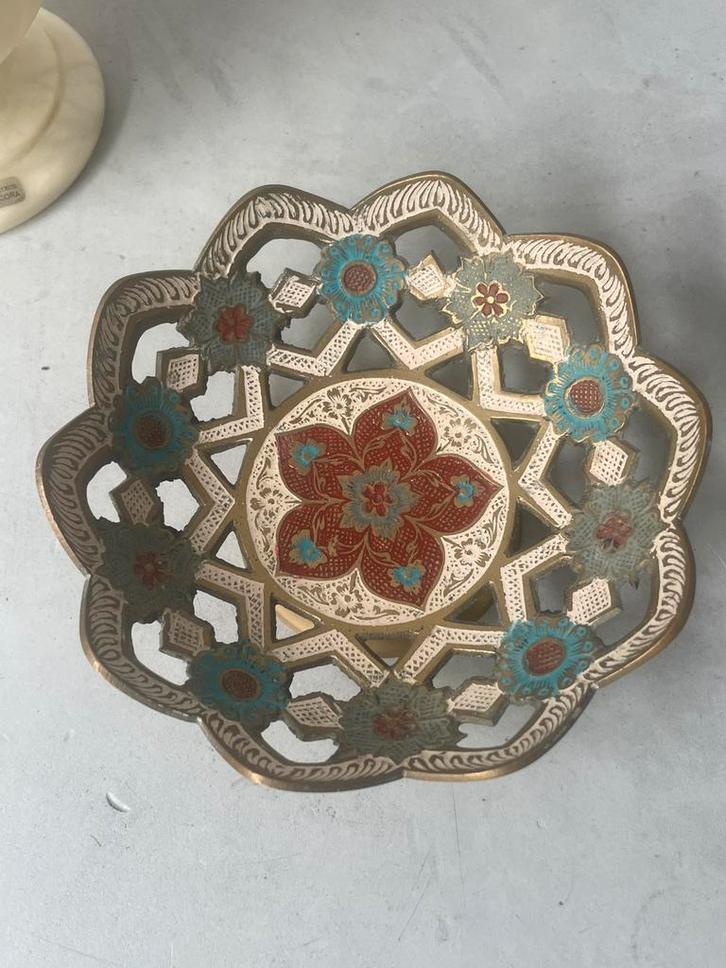 Messing schaaltje, Huis en Inrichting, Woonaccessoires | Schalen en Manden, Zo goed als nieuw, Rond, Ophalen of Verzenden