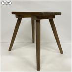 Oud houten bijzettafel Tafeltje Krukje, Ophalen, Minder dan 45 cm, Minder dan 55 cm, Gebruikt