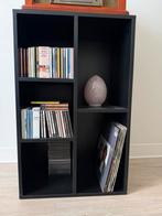 Zwart kastje voor platen en cd’s, Huis en Inrichting, Kasten | Boekenkasten, Ophalen, Minder dan 50 cm, Zo goed als nieuw, Minder dan 100 cm