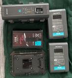 V mount batteries en opladder, Ophalen of Verzenden, Gebruikt