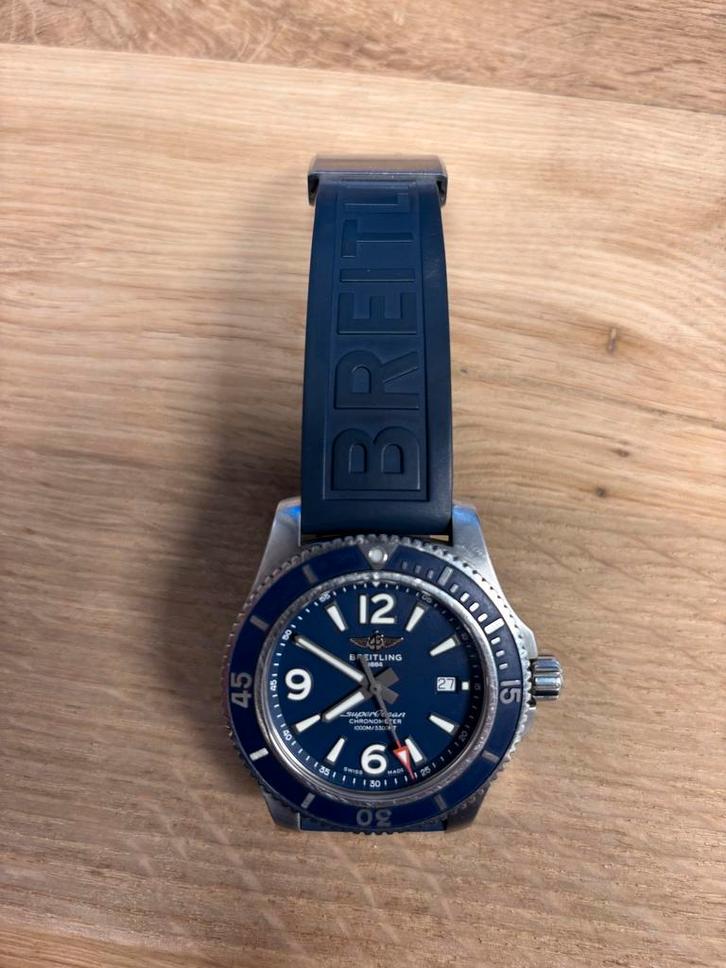Breitling Superocean 2022 - Compleet met papieren, Sieraden, Tassen en Uiterlijk, Horloges | Heren, Zo goed als nieuw, Polshorloge
