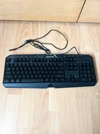 Zwart toetsenbord, Computers en Software, Toetsenborden, Gaming toetsenbord, Zo goed als nieuw, Qwerty, Bedraad
