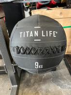 Titan life Wall ball 9 kg zwart, Gebruikt, Ophalen of Verzenden, Fitnessbal