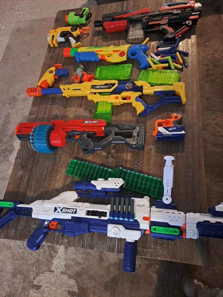 Nerf & XShot Geweren - Groot Pakket!, Ophalen of Verzenden, Gebruikt, Jongen of Meisje