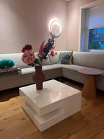 Karat Salontafel - Wit - Vierkant, Huis en Inrichting, Tafels | Salontafels, Ophalen, Kunststof, Gebruikt, Vierkant