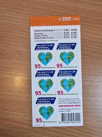 2009 Vel V2622 Buiten Europa Hart/globe. Priority. Postfris. beschikbaar voor biedingen