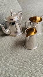 Zilveren theeservies - theepot, melkkan en suikerpot, Antiek en Kunst, Antiek | Goud en Zilver, Ophalen of Verzenden, Zilver