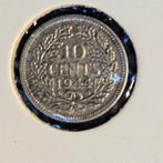 Dubbeltje zilver 1944, Zilver, Ophalen of Verzenden, 10 cent, Koningin Wilhelmina