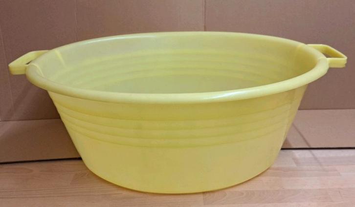 Wasteil - Curver - XL formaat in geel, Verzamelen, Retro, Huis en Inrichting, Ophalen