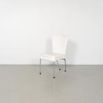 2x Montis Spica Stoel Wit Leder - RVS Frame, Huis en Inrichting, Stoelen, Ophalen of Verzenden, Gebruikt, Wit, Metaal