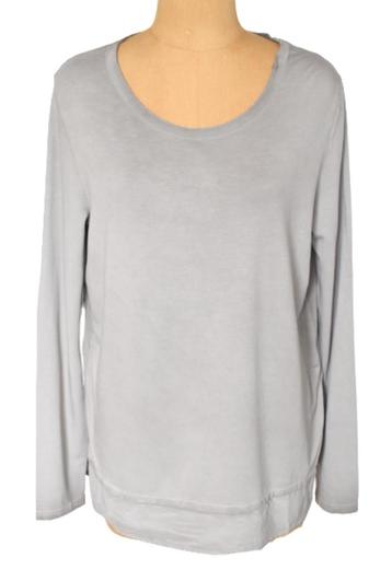 Margittes longsleeve, truitje, kaki/grijs, Mt. M beschikbaar voor biedingen
