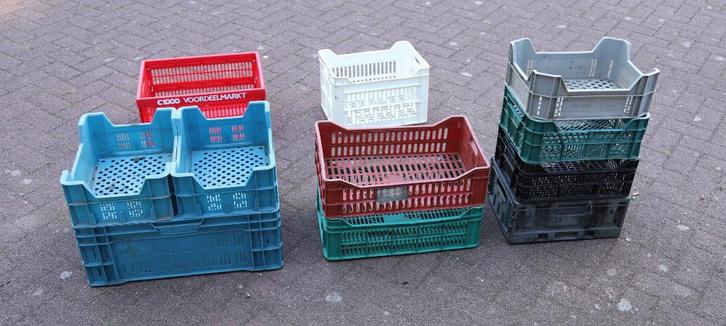 11 kratjes, Doe-het-zelf en Verbouw, Kratten en Dozen, Gebruikt, Krat, Minder dan 50 cm, Minder dan 35 cm, Minder dan 40 cm, Ophalen