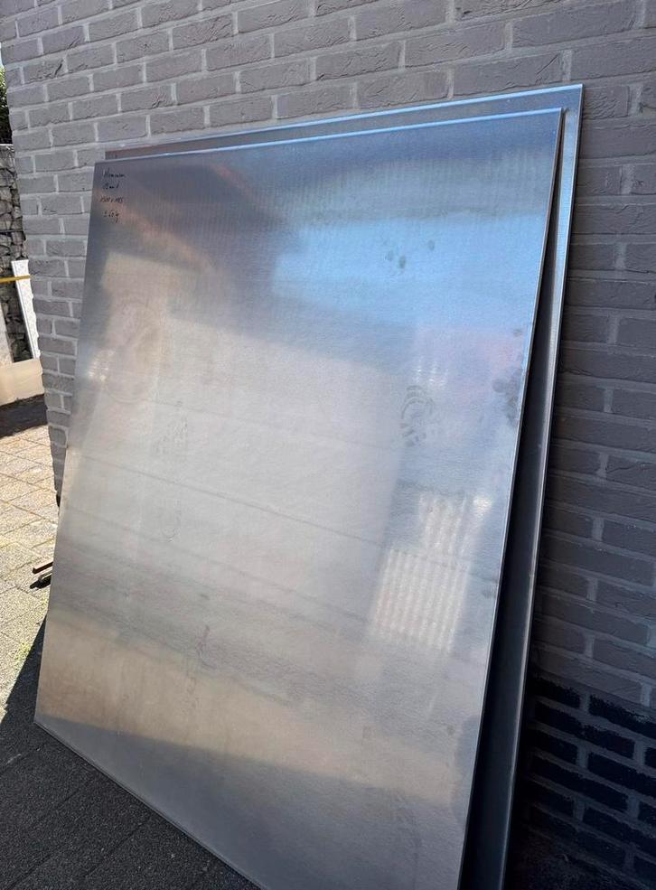 3 x nieuwe dikke alu vlakke plaat 150 cm x 118,5 cm x 12 mm, Doe-het-zelf en Verbouw, Metalen, Nieuw, Aluminium, Ophalen
