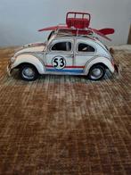 Vintage metalen VW Herbie Kever, Verzamelen, Automerken, Motoren en Formule 1, Auto's, Ophalen of Verzenden, Zo goed als nieuw