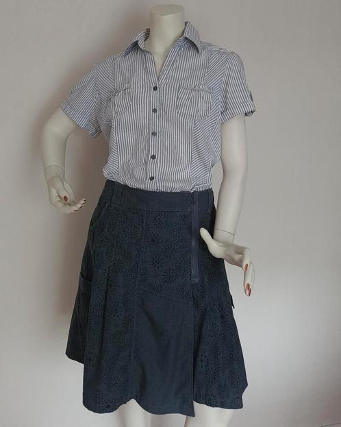 "DREAMSTAR" Grijs gemêleerde rok. Mt.44. Als nieuw!, Kleding | Dames, Rokken, Zo goed als nieuw, Maat 42/44 (L), Grijs, Knielengte